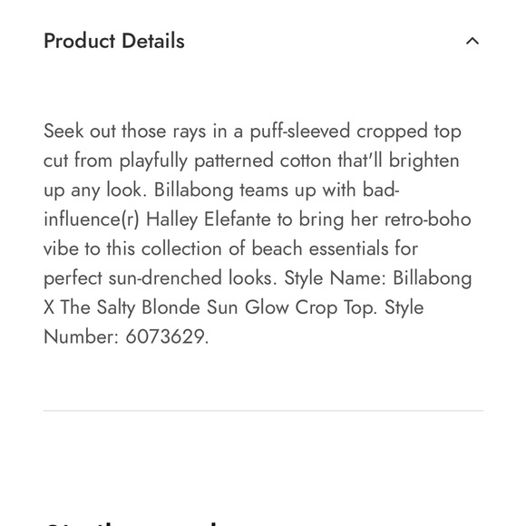 **3 for $30** 
Yellow Billabong polka dot crop top - Picture 6 of 8